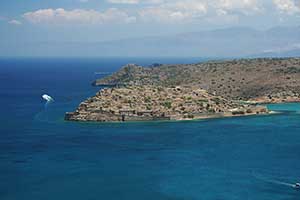 Spinalonga i zatoka Mirambellou w gbi